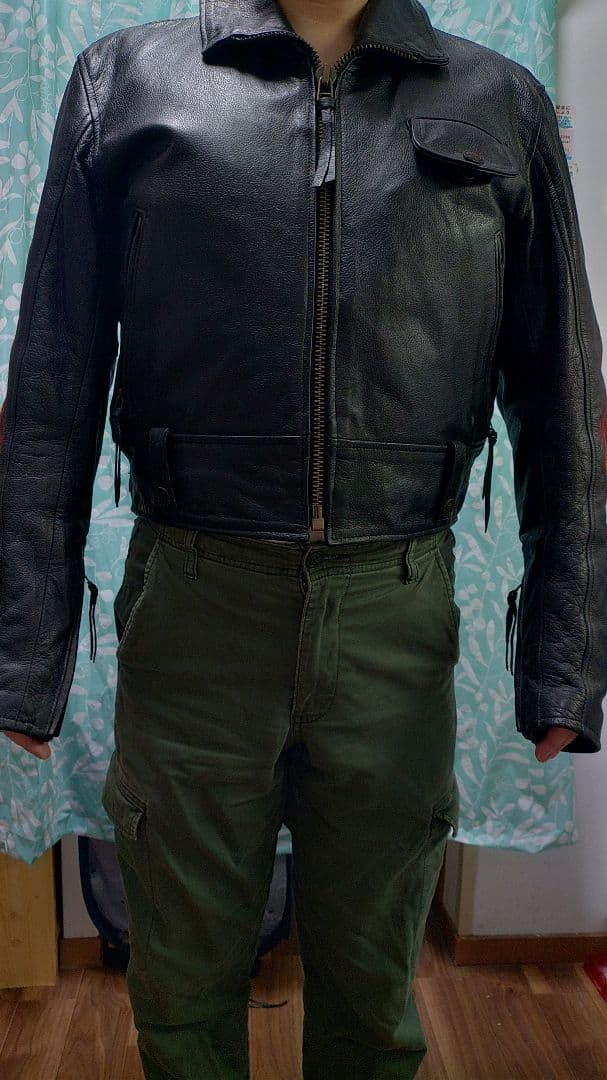 HARLEY DAVIDSON レザージャケット フレイムス刺繍