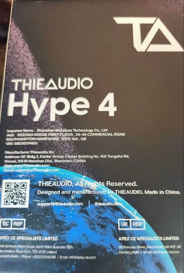 値下げ美品 THIEAUDIO HYPE4 有線イヤホン ハイブリッド型