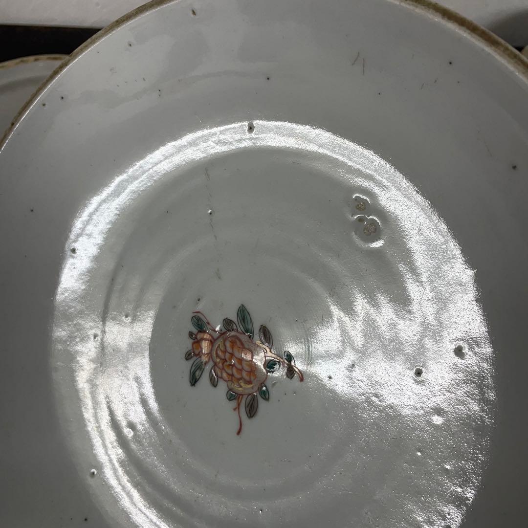 古伊万里　蓋物　菓子器　大平鉢　赤絵　色絵　窓絵　箱付