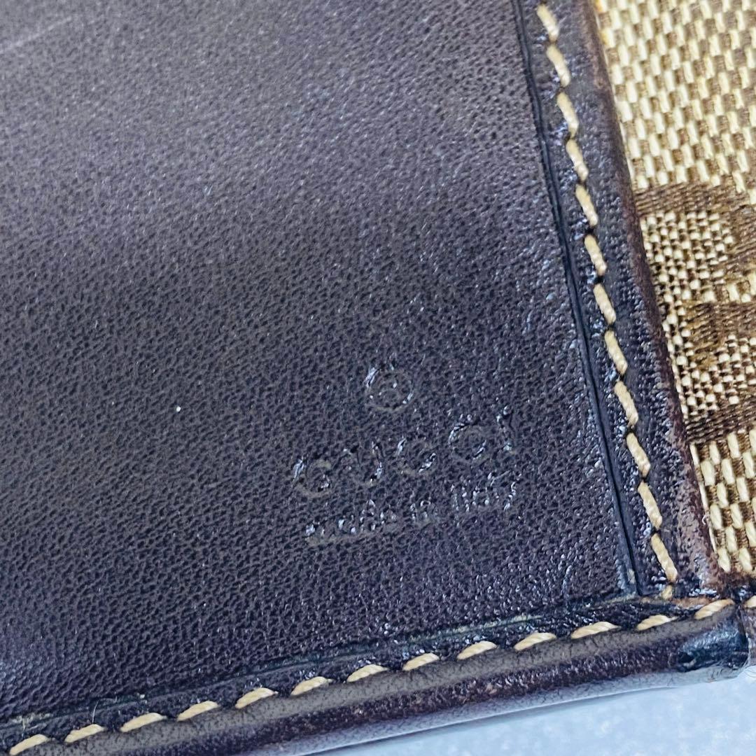 【希少】GUCCI GGキャンバス　グッチョリ　チワワ　Wホック　長財布