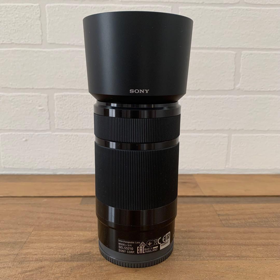【美品】ソニー(SONY) 純正標準ズームレンズ SEL55210 フード付き
