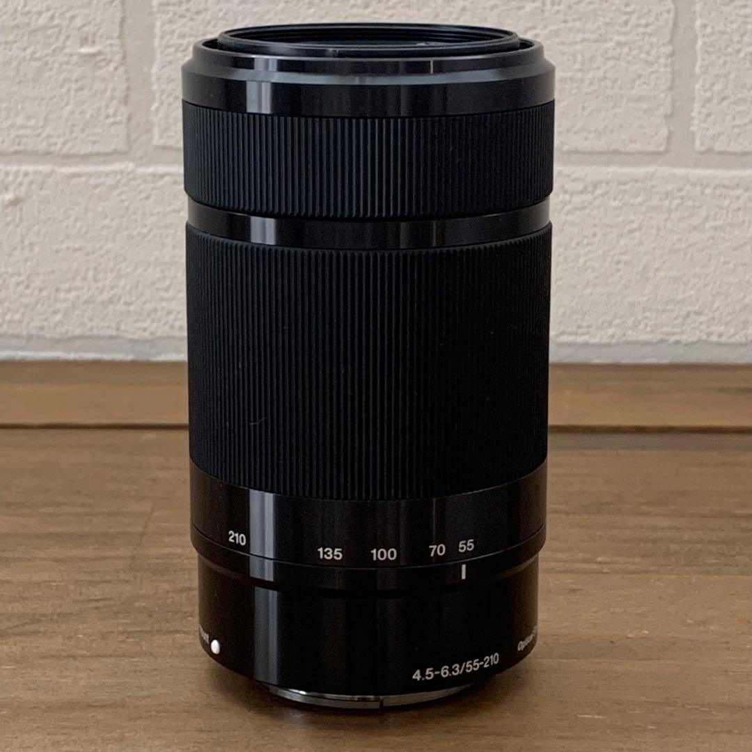 【美品】ソニー(SONY) 純正標準ズームレンズ SEL55210 フード付き