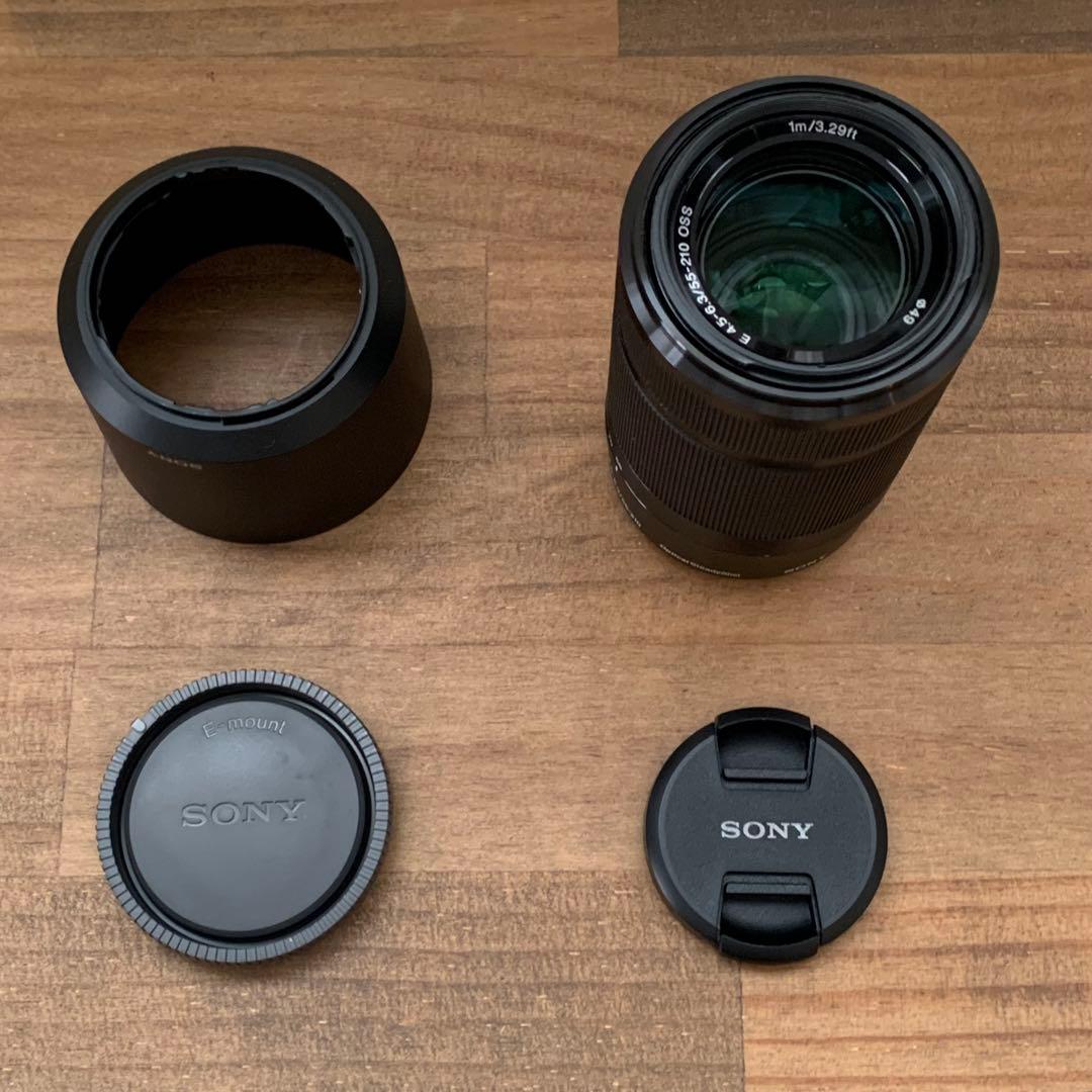 【美品】ソニー(SONY) 純正標準ズームレンズ SEL55210 フード付き