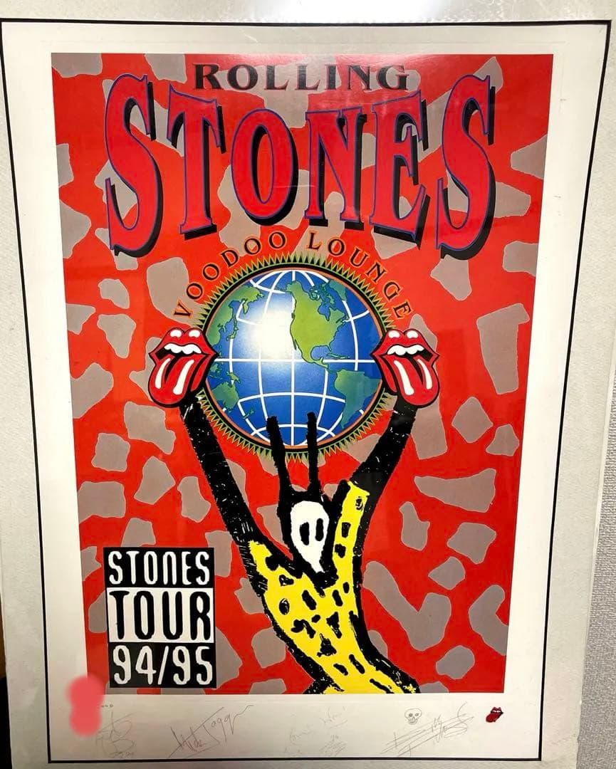 証明書No.入り限定5000枚ローリングストーンズ　94-95ツアーリトグラフ