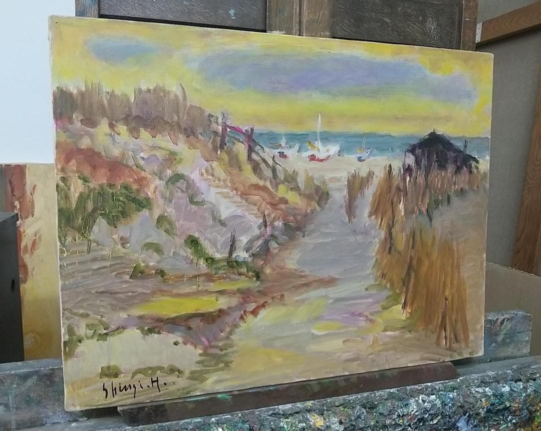 「湘南の午後」P10 油絵 絵画