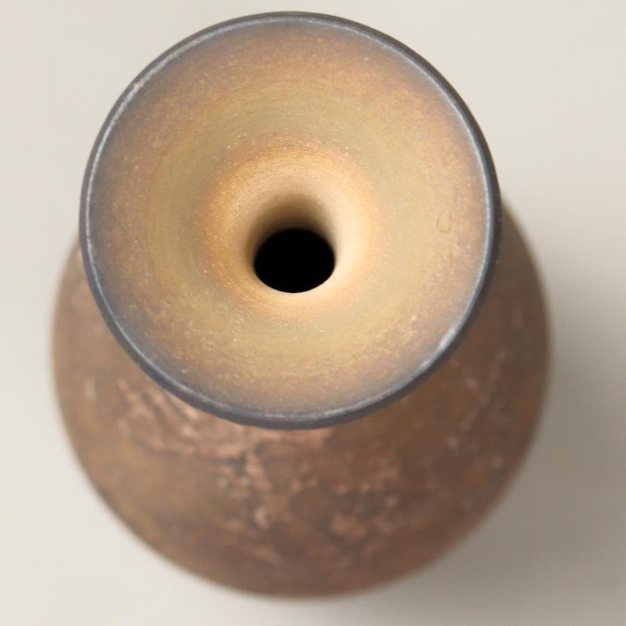 九谷焼 石川県無形文化財 松本佐一 花瓶 栞 共布 共箱