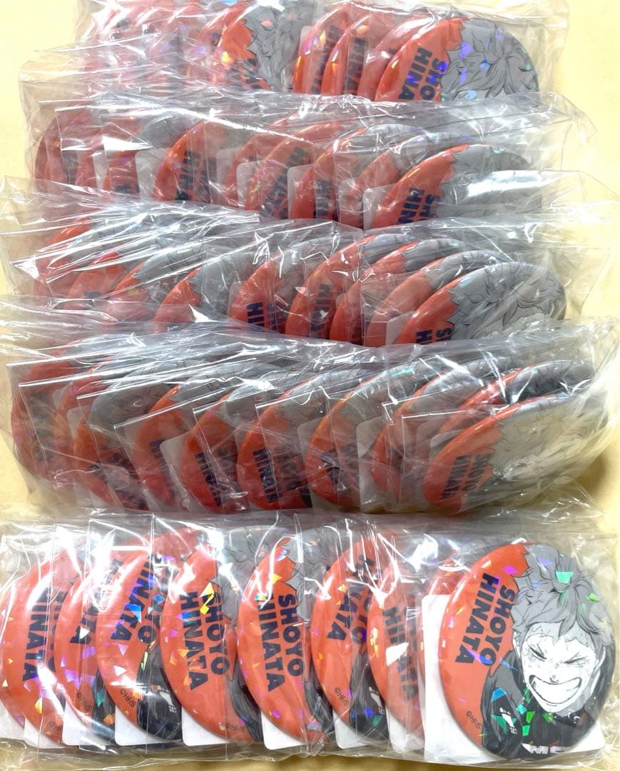 (お値下げ中)ハイキュー‼︎ オールスター 缶バッジ (日向翔陽) 50個セット