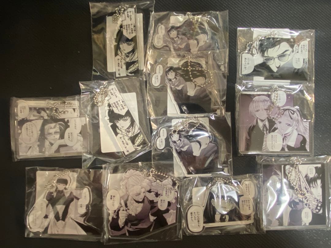 BLACK LAGOONアクリルキーホルダー 缶バッジ DMMスクラッチ