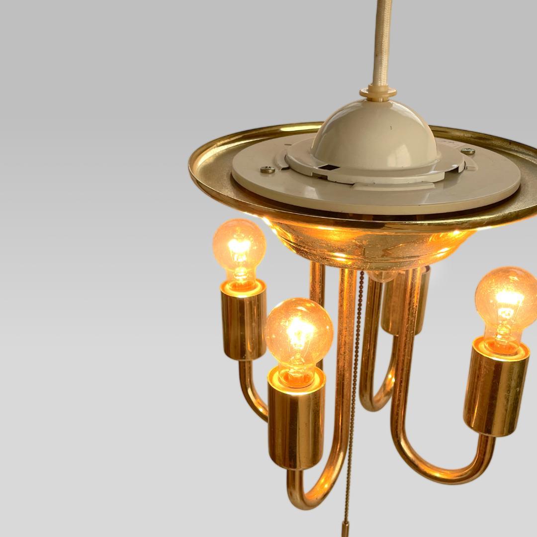 00s【クラシックモダン】オールド 4灯 ミニマムシャンデリア ペンダントライト