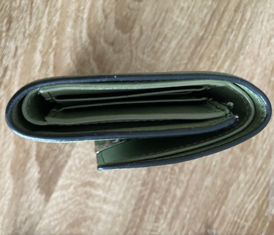 ロエベ　財布　アナグラムバーティカルウォレット　三つ折りローズマリー