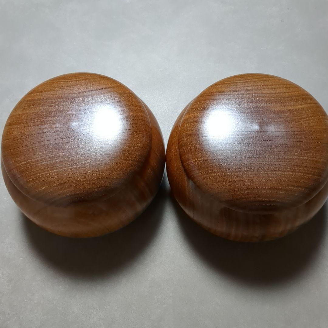 天然本蛤雪印38号・那智黒　高級碁石　碁笥付き　桐箱入り