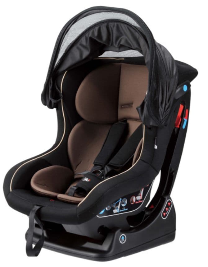 【美品】マムズキャリーレジェプレミアム　B-234　新生児　ブラック×ブラウン