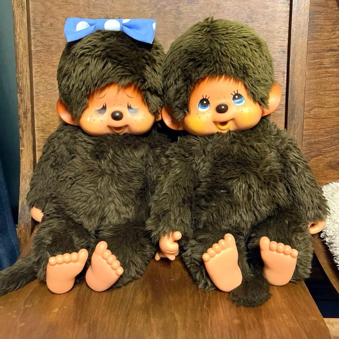 【初代タイプ】モンチッチ 男の子 女の子 セット 大サイズ レトロ 当時物