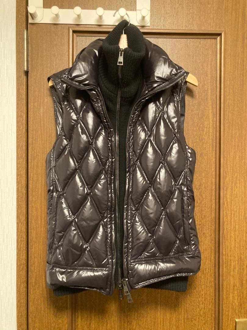 【AKM】ダウンベスト-ナイロンダイヤキルト