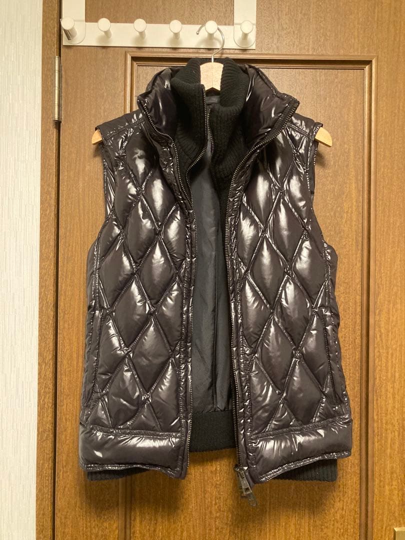 【AKM】ダウンベスト-ナイロンダイヤキルト