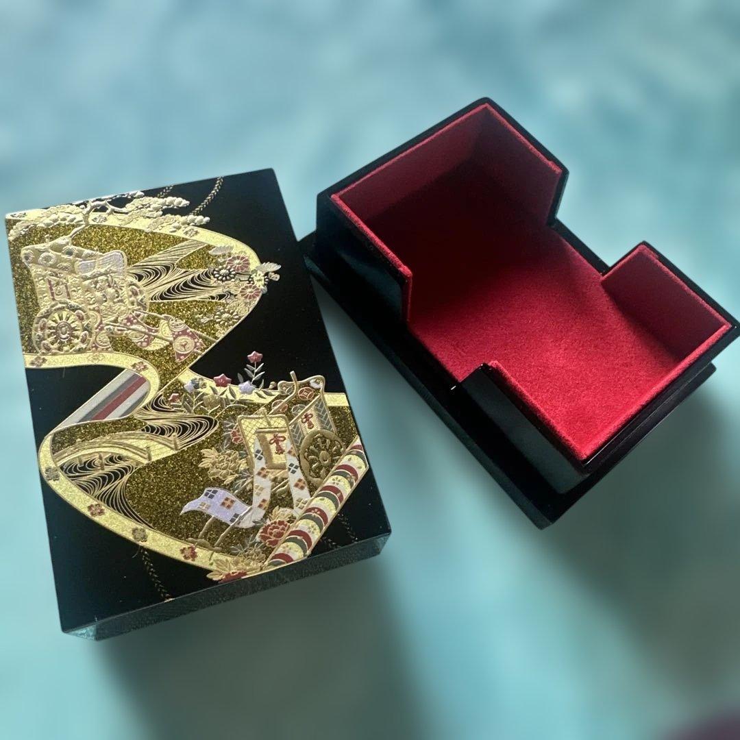 山中漆器　漆器 金箔 和風模様