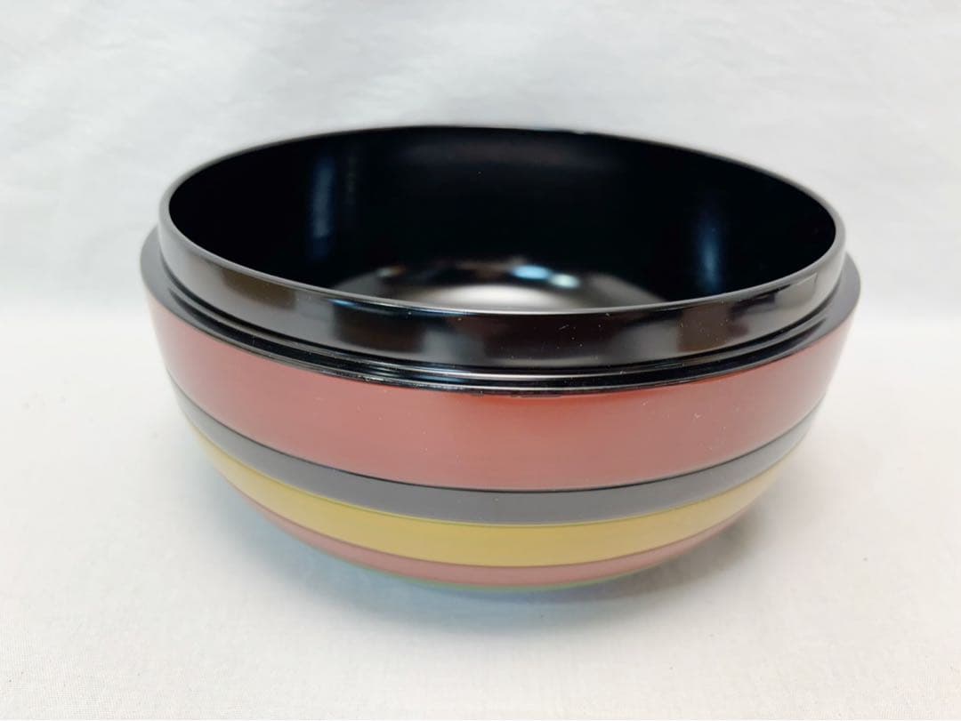 未使用 茶道具 輔聖作 木製 独楽食籠 兼中斎好 花押付 内黒 元箱