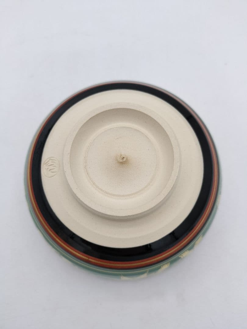 c483 茶碗 黒仁清 松竹梅 手塚充 木箱 茶道具 古物