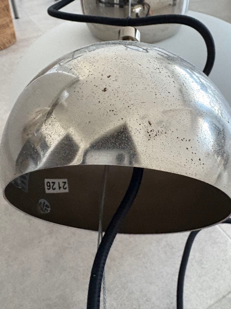 廃盤品 IKEA デイサ ペンダントライト ホワイトシェード ミッドセンチュリー