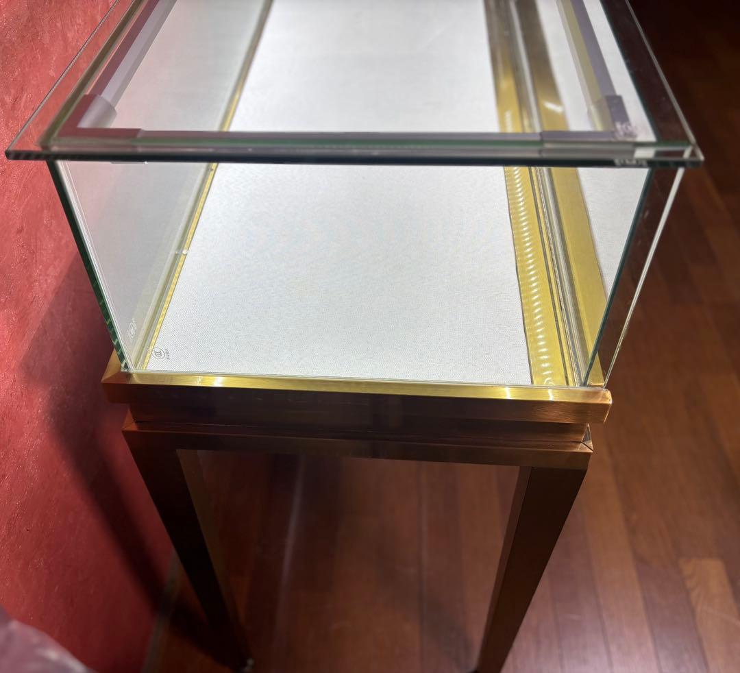 カウンター型LED照明&引き出し付きガラスジュエリーショーケース