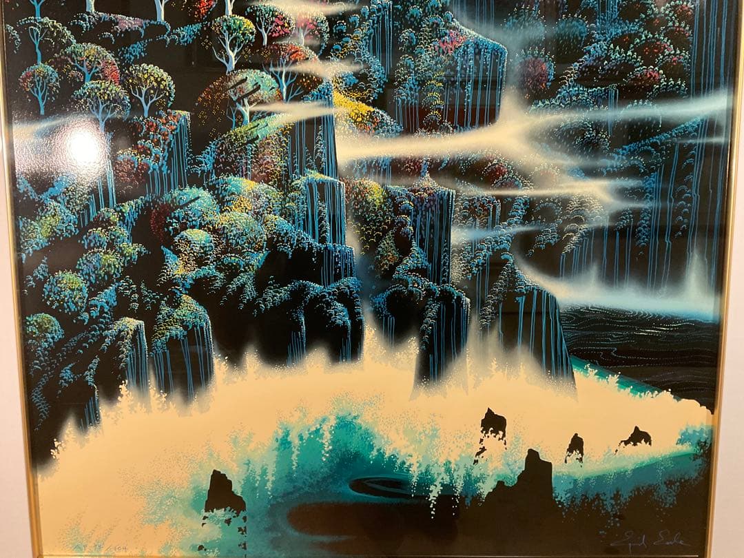 アイベンロール「オーシャンクリフⅡ」シルクスクリーン　直筆サイン・エディション有