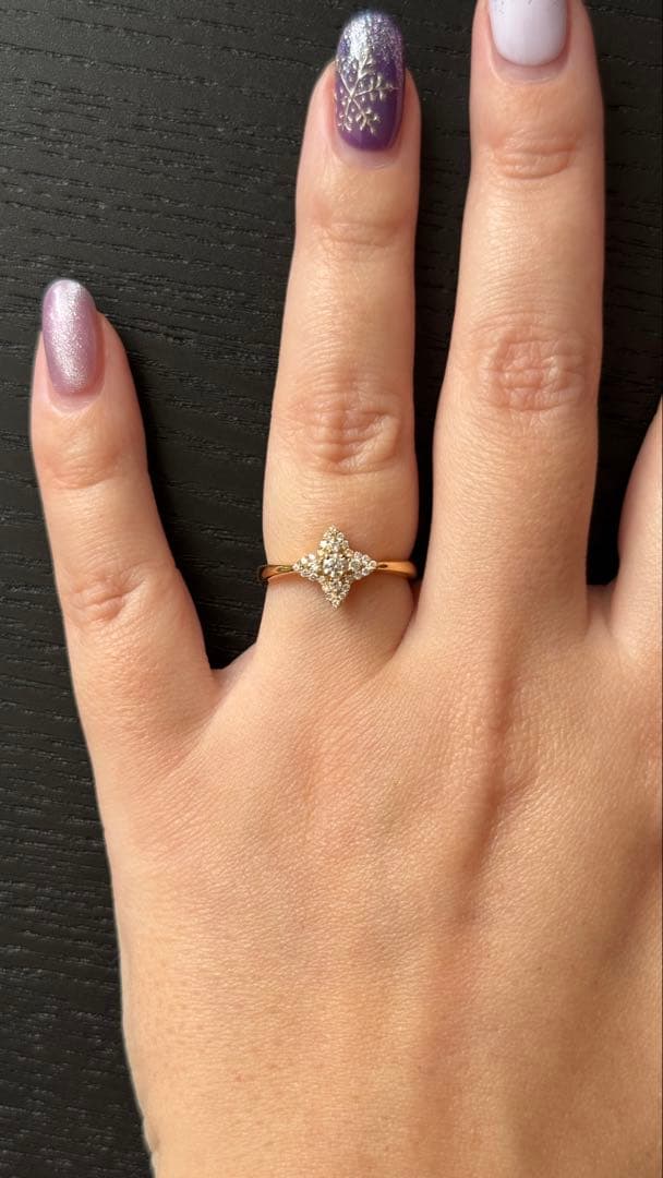 K18ダイヤモンドリング