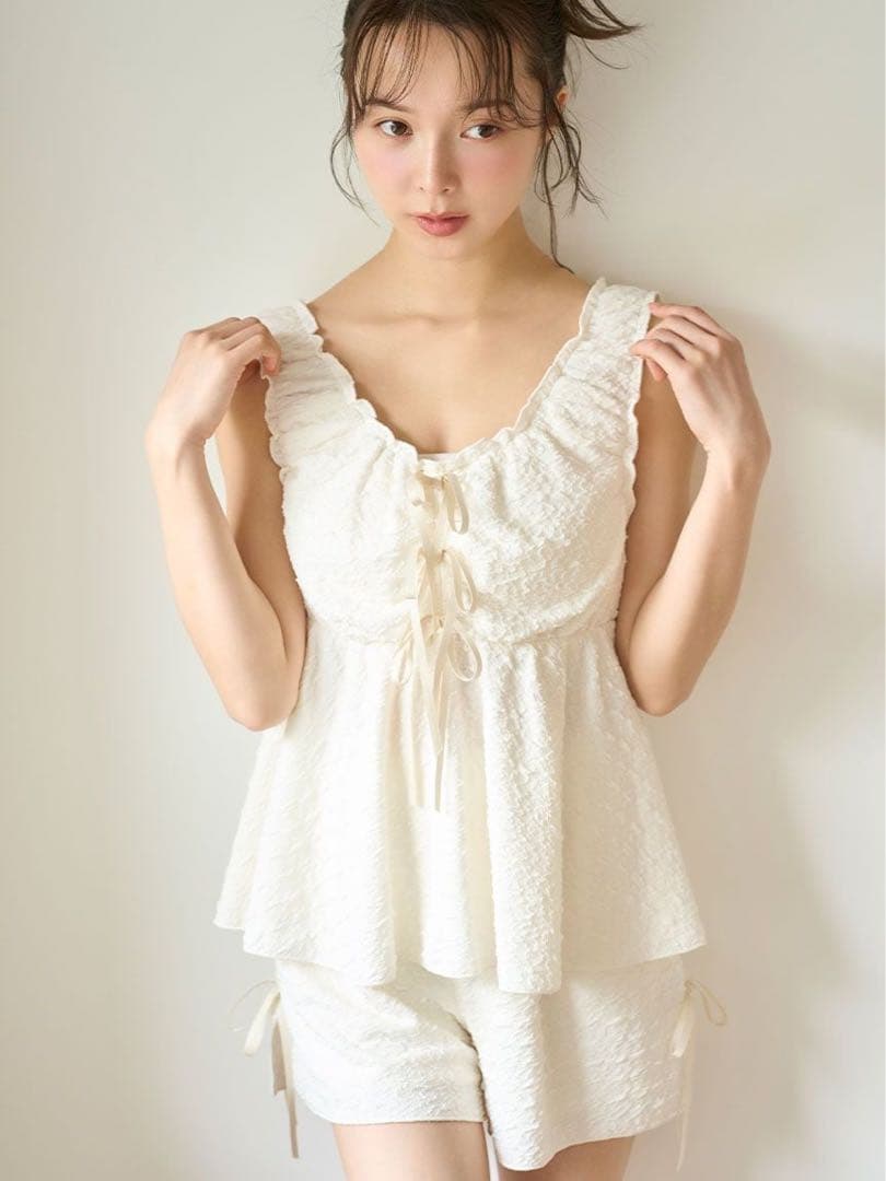 snidel  ポップコーンタンクトップ ポップコーンショートパンツ