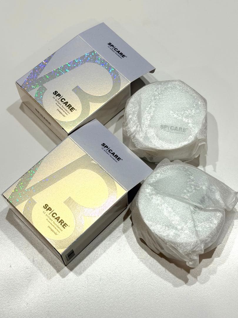 スピケア V3 ブリリアントファンデーション 新品❗️ ロットナンバー QRコード
