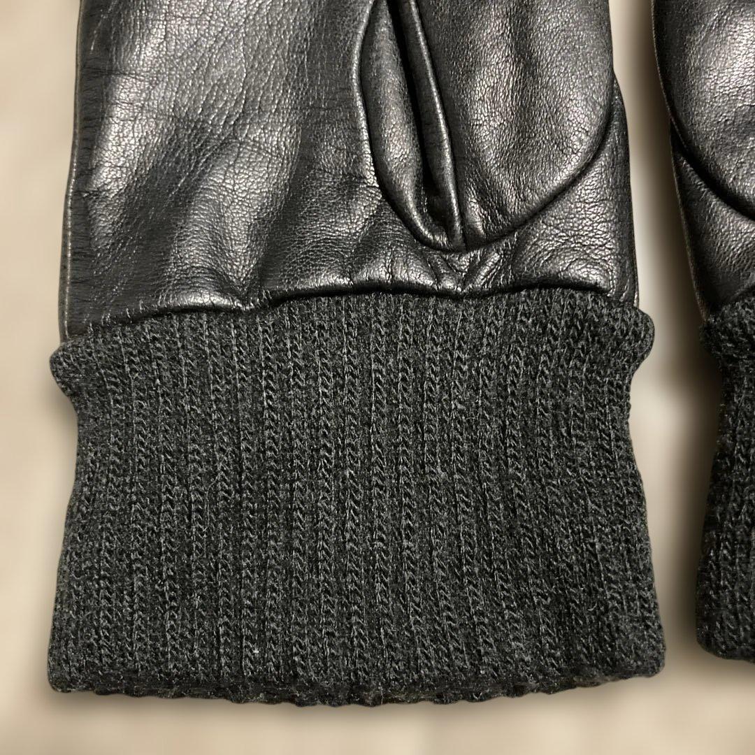 ヒステリックグラマー レザーグローブ　スタッズ　黒