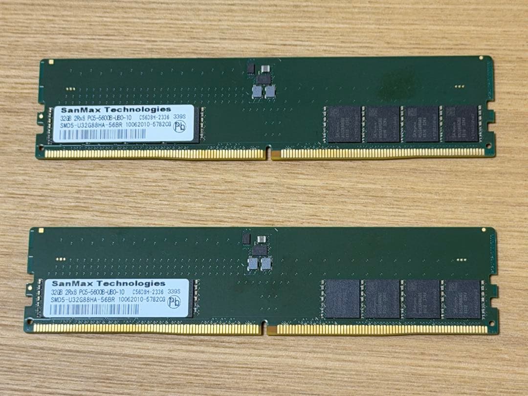 SK Hynix DDR5 5600 32GB x2(64GB)メモリ