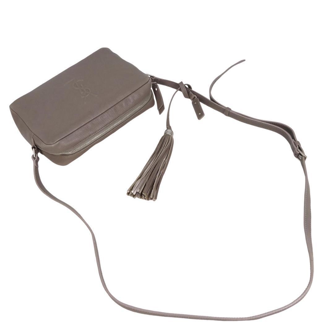本物 美品 ■サンローラン パリ■YSL タッセル クロスボディ カメラバッグ