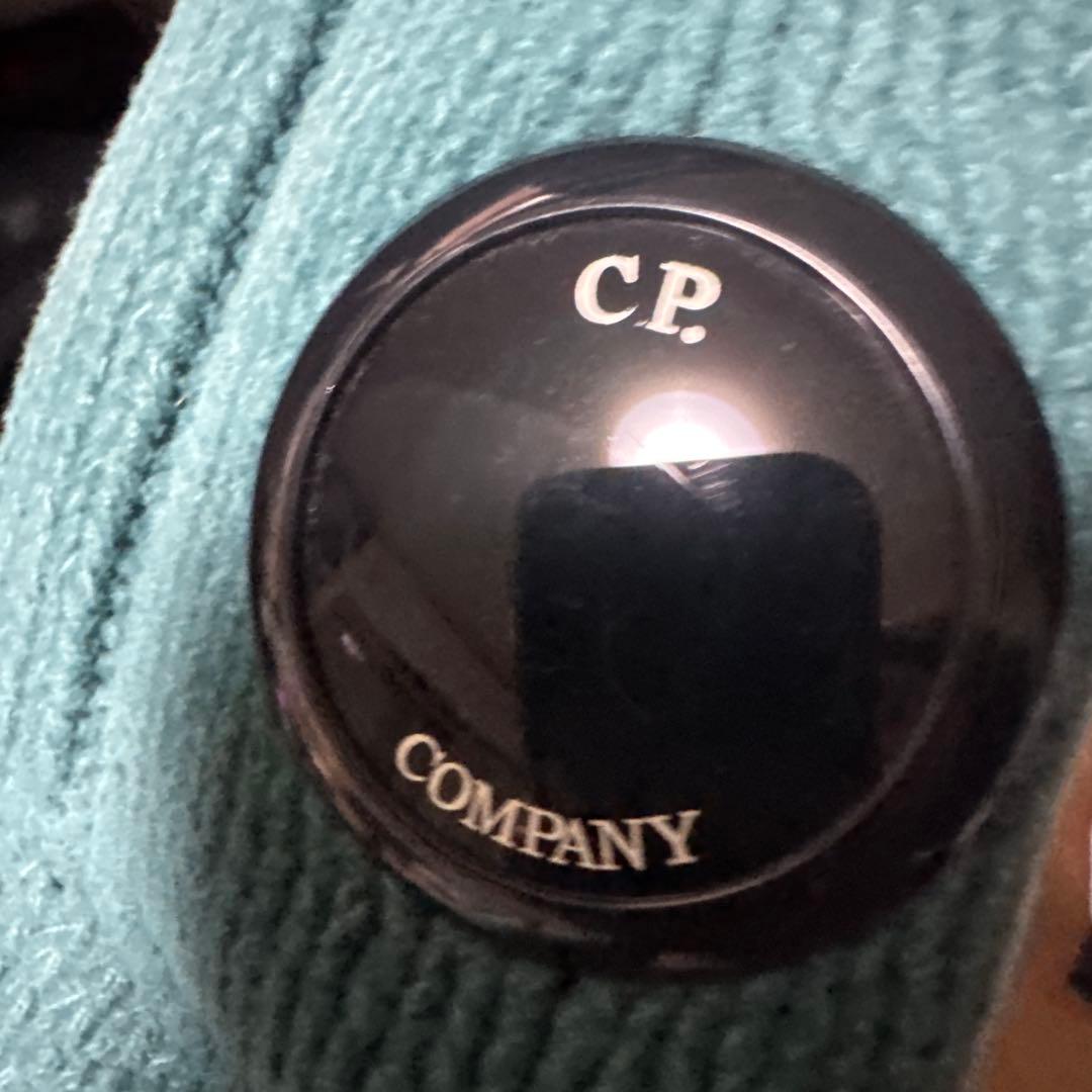 CP COMPANY アクアブルー フード付きパーカー ニット