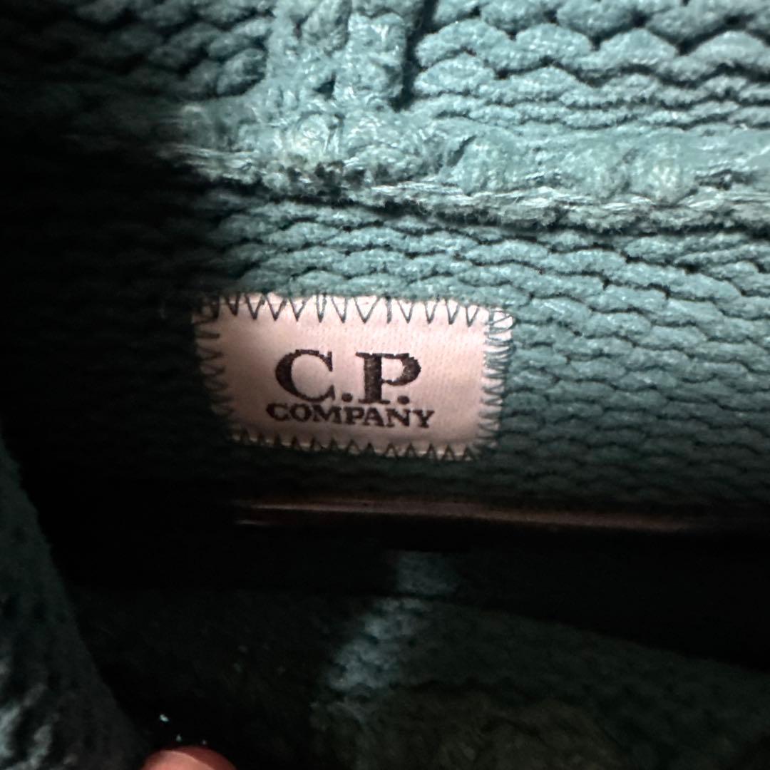 CP COMPANY アクアブルー フード付きパーカー ニット