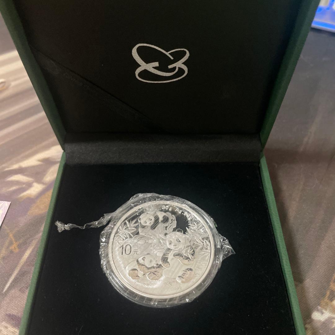 孫悟空 2025年パンダ 30g 銀貨 純銀 新品 匣付き