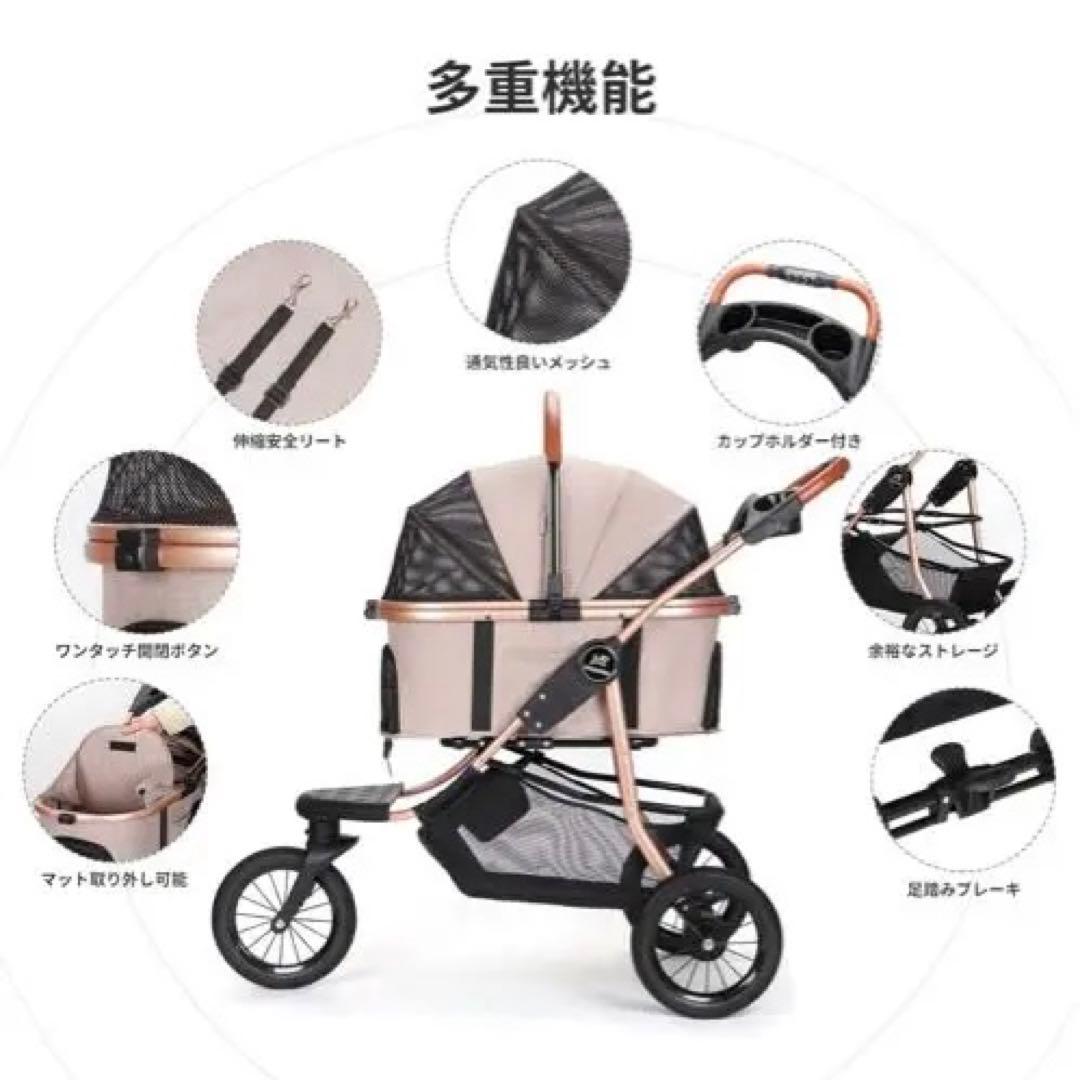 SKISOPGO ペットカート　ペットバギー　耐荷重20kg 中型犬〜大型犬用