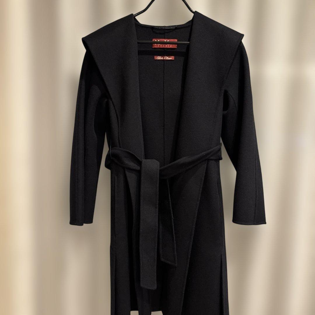 【MaxMara 】紺ロングコート