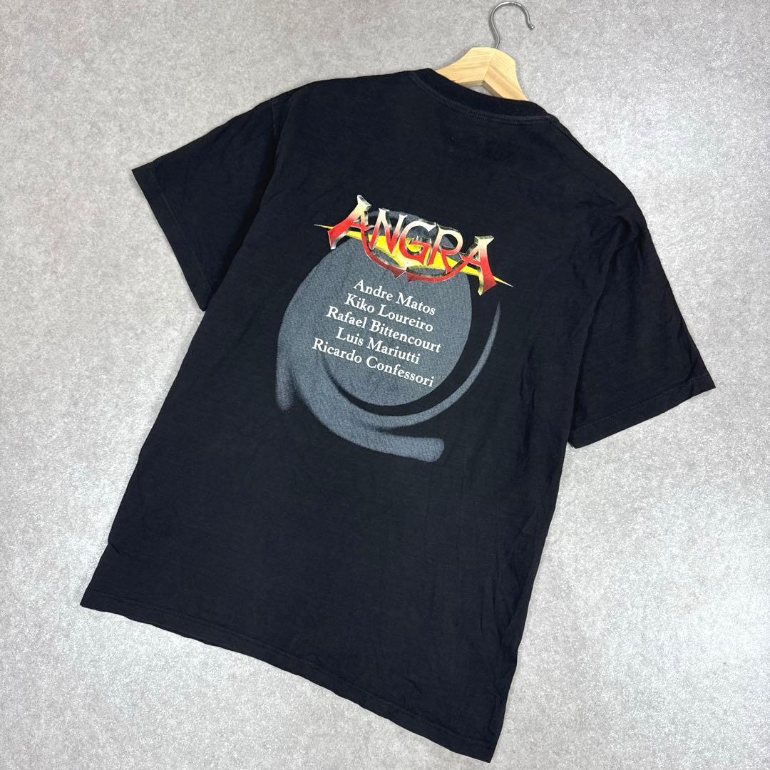 希少 90s ANGRA ヴィンテージ バンドTシャツ 当時物 L Hanes