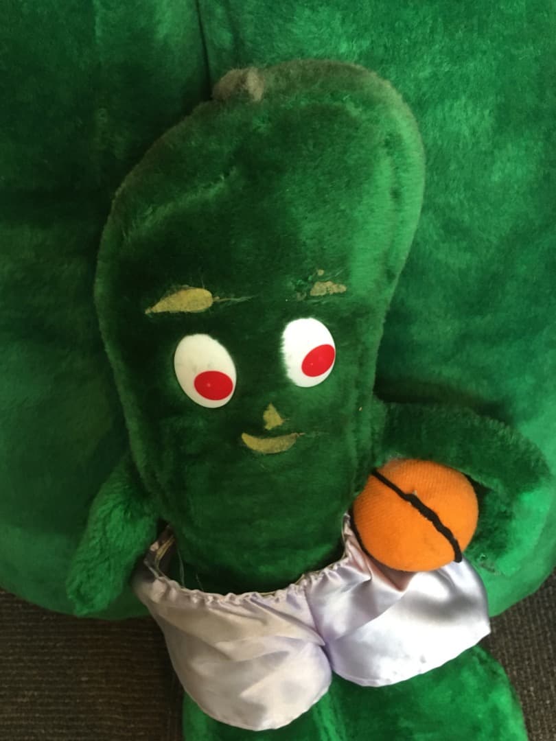 未使用 中古 GUMBY ガンビー 特大・大ぬいぐるみ フィギュア セット