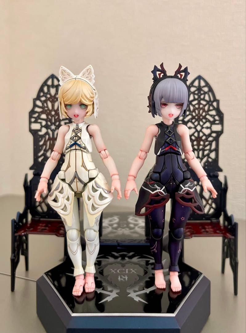 チトセリウムXCIX&Cアルベラ＆エフェル塗装済み完成品