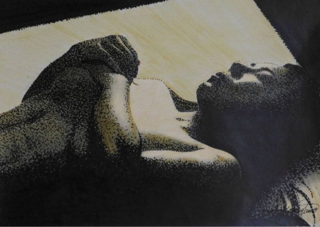 「Trance State」  油性ペン点描画 A4