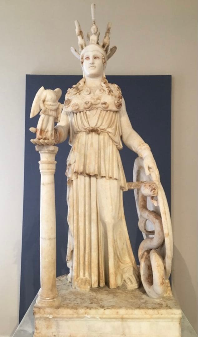 聖闘士星矢 アテナ像胸像 火時計 台座付き 海外製 聖闘士聖衣神話EX