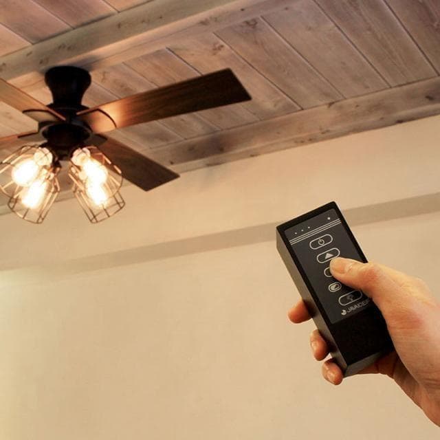 新品☆ヴィンテージ風シーリングファンライトJE-CF001V☆Q438