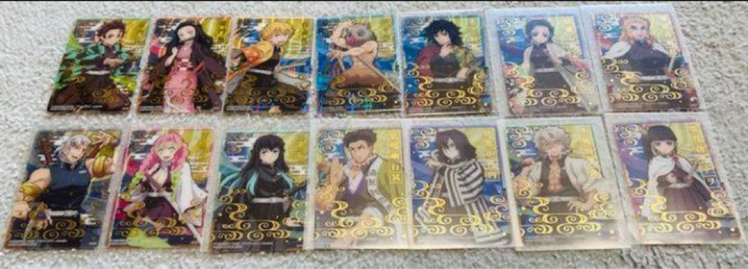 正月セール　鬼滅の刃 ステンドグラスカード 第一弾.第二弾、コンプ