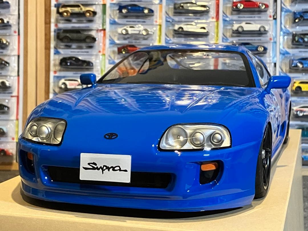 タミヤ ラジコン RC トヨタ スープラ 塗装済スペアボディ ブリリアントブルー