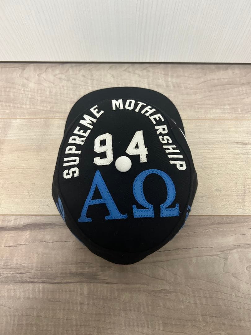 シュプリーム キャップ ロゴ刺繍 ブラック フリー