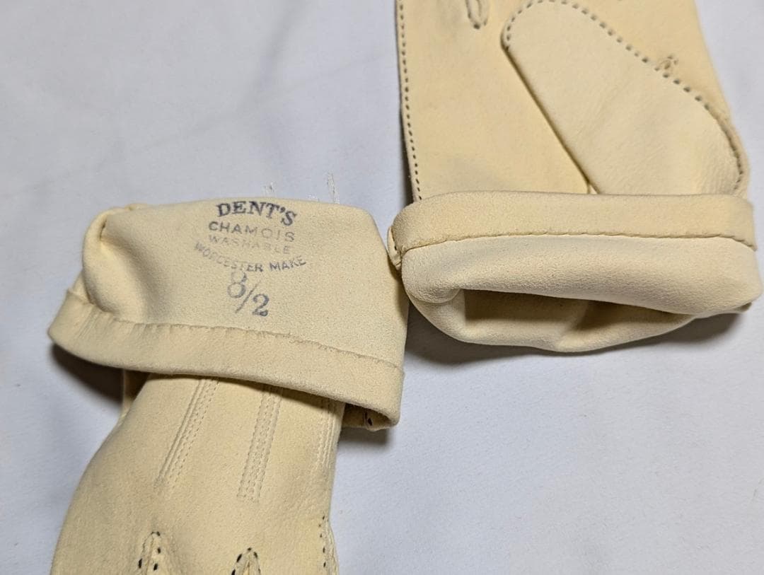 DENTS シャモア ヴィンテージ 英国製レザーグローブ フォーマル 8.5
