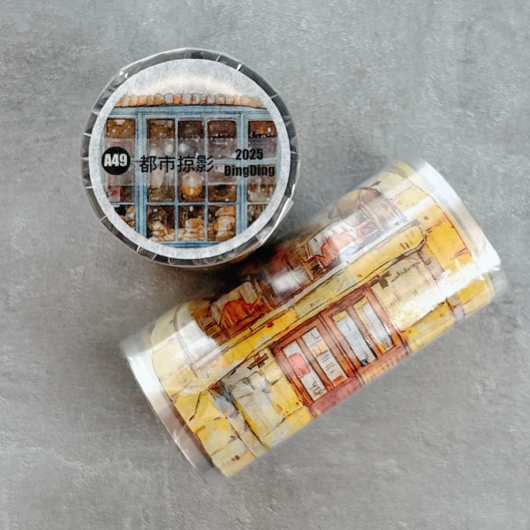 ⭐️SALE⭐️DingDing文创《都市掠影》海外マスキングテープ 【2731】