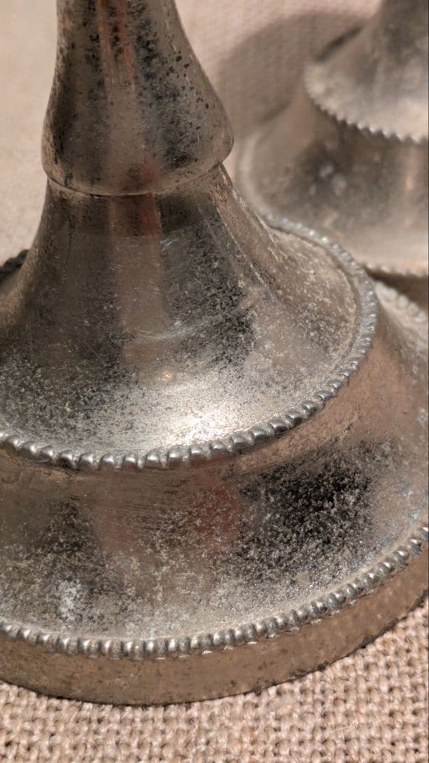 フランスアンティーク エレガント キャンドルホルダー 燭台 2個セット