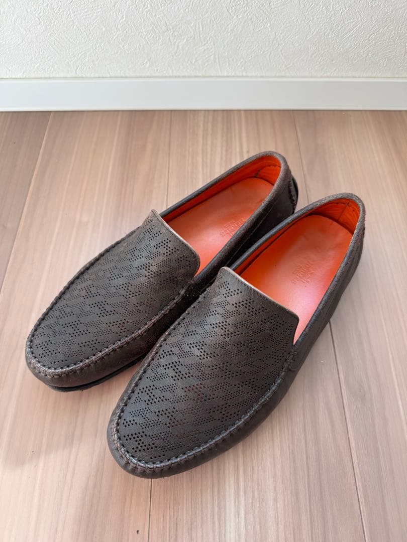 エルメス レザー モカシン シューズ ドライビングシューズ 純正シューズ袋付