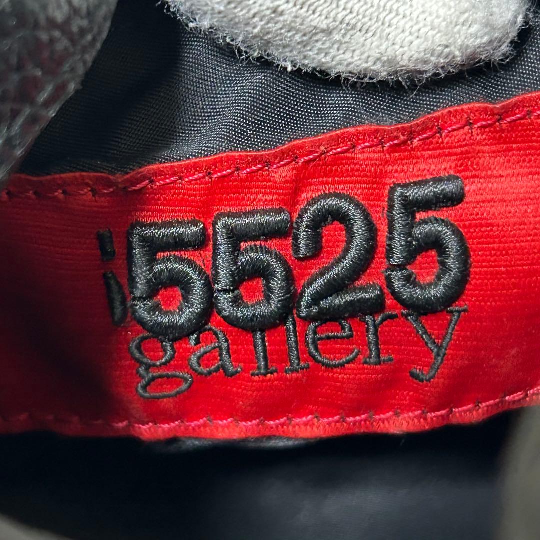 【美品✨5525gallery/フリンジ】ポーター　巾着バッグ　シボ革　ブラック